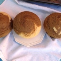 Muffins marmoleados de café 